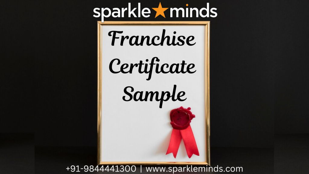 Franchise Certificate Sample in India